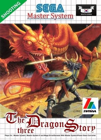 Cover Three Dragon Story, The for Master System II